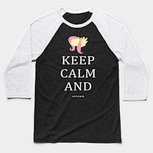 My Little Pony - Keep Calm and - Fluttershy Baseball T-Shirt